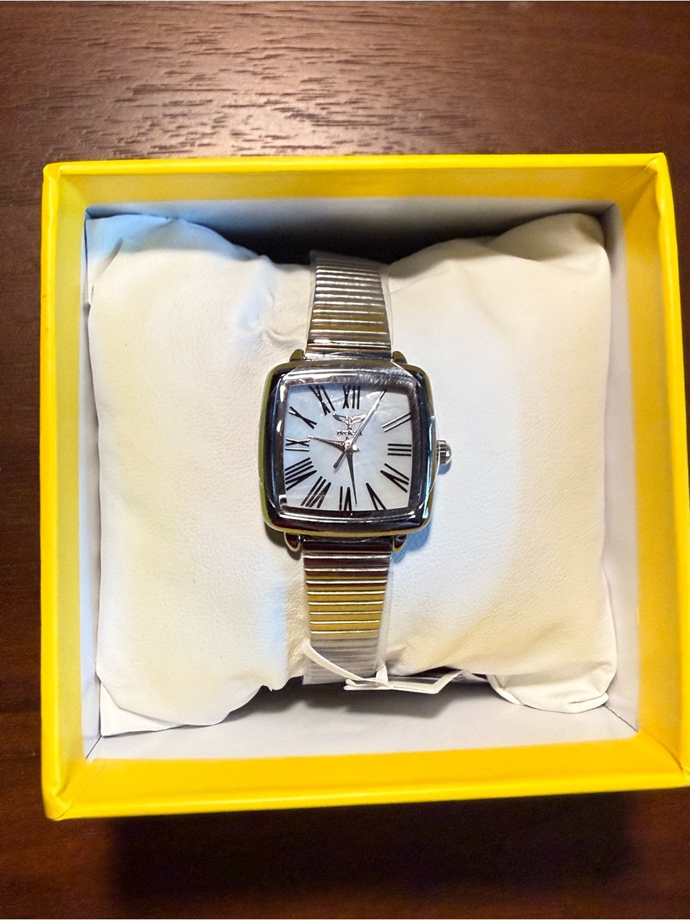 Invicta Silver-Tone Women's Celestial Square Watch